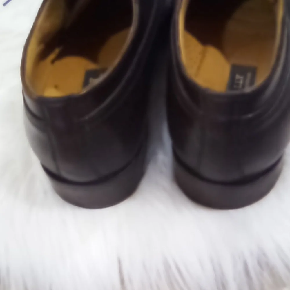 Bally Alton VTG Brown Oxford Leather Shoes with Polished Finish Size 9.5D